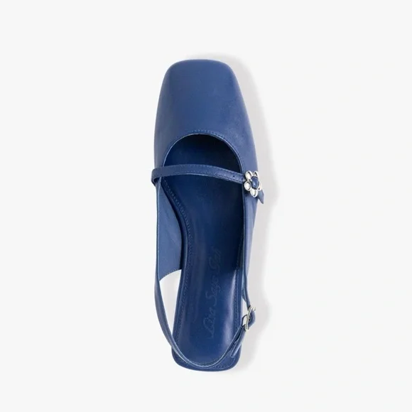 Lisa Says Gah Lisa Veronica Slingback Flats in Cobalt Size 10 - Picture 3 of 7